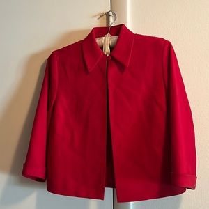 Kasper A.S.L. Petite red jacket.